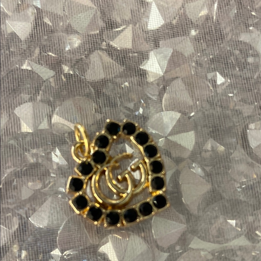 Elegant Black and Gold Pendant